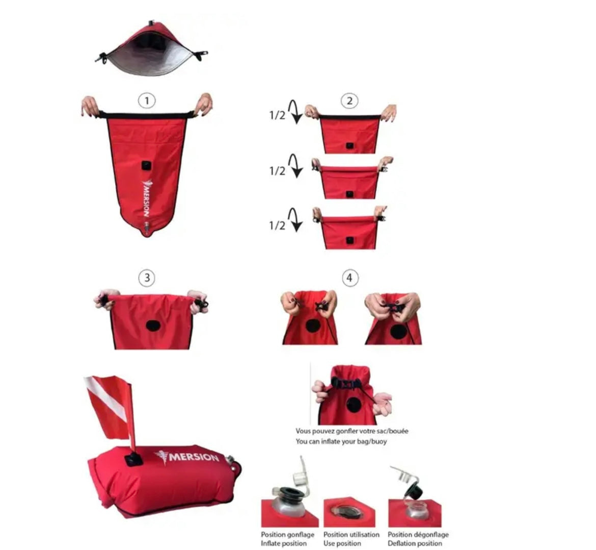 Bouée IMERSION de chasse sac étanche deux en un