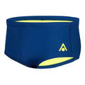 Slip de bain homme Aquasphere Essentials Brief 14 cm bleu marine / jaune