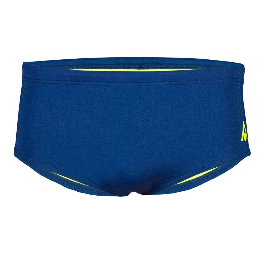 Slip de bain homme Aquasphere Essentials Brief 14 cm bleu marine / jaune