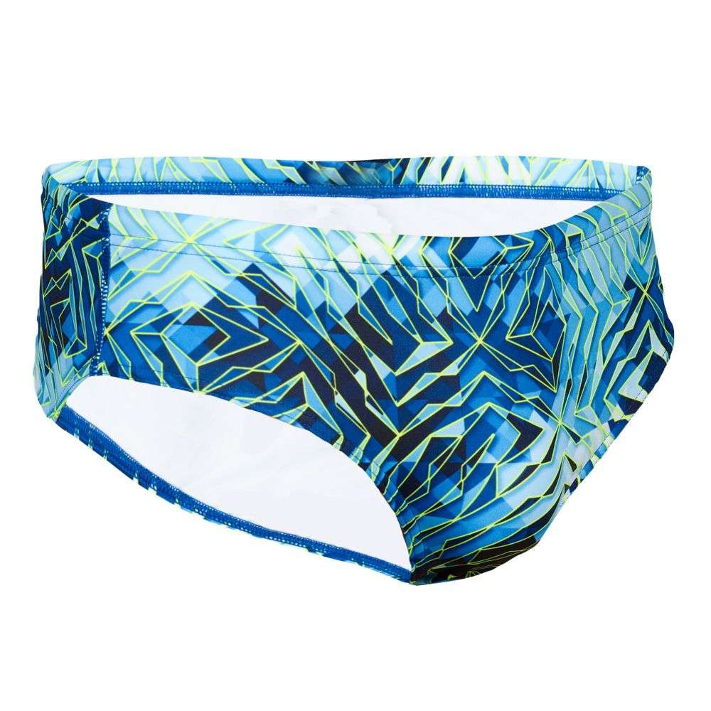 Slip de bain homme Aquasphere Essentials Brief 8 cm bleu glacé / jaune