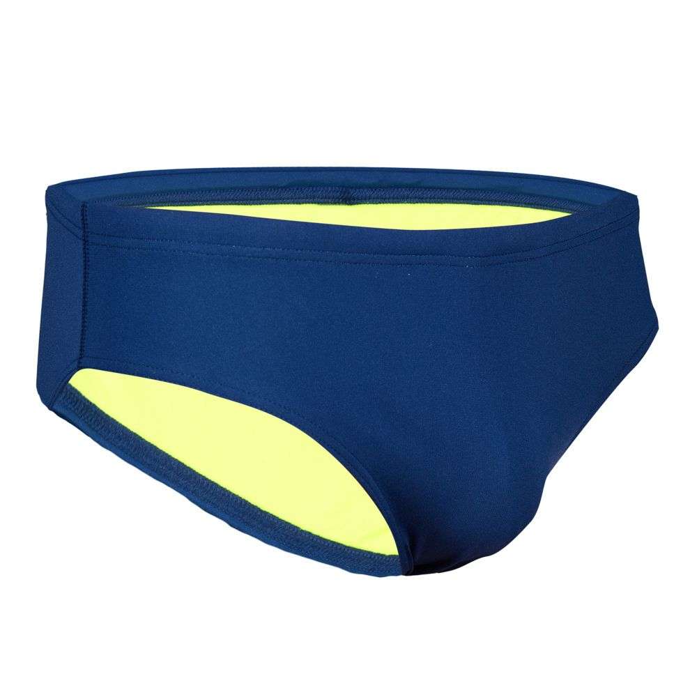 Slip de bain homme Aquasphere Essentials Brief 8 cm bleu marine / jaune