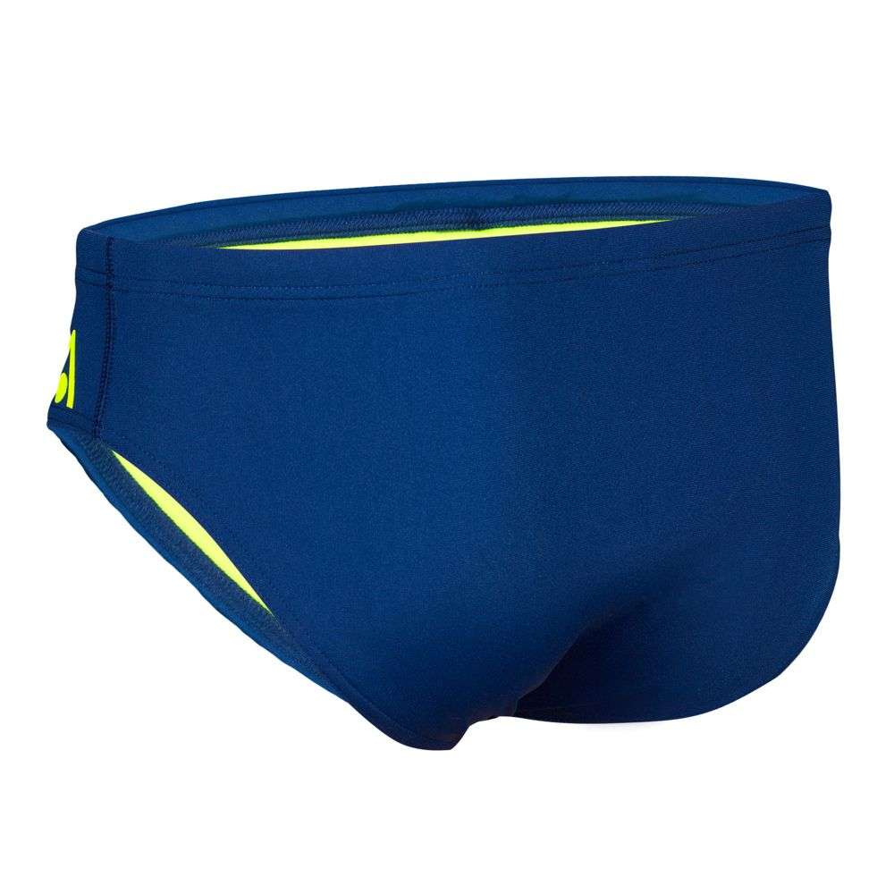 Slip de bain homme Aquasphere Essentials Brief 8 cm bleu marine / jaune