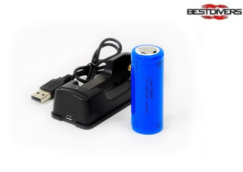 Kit batterie 18650 rechargeable Best Divers