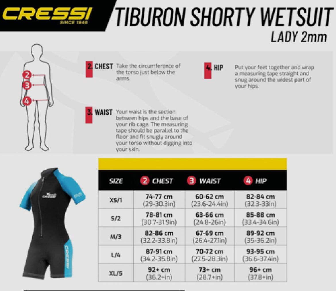 Shorty Cressi Tiburon Lady