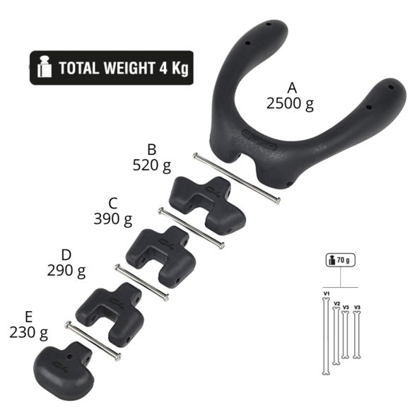 PLOMB DE COU DYNO C4 4KGS