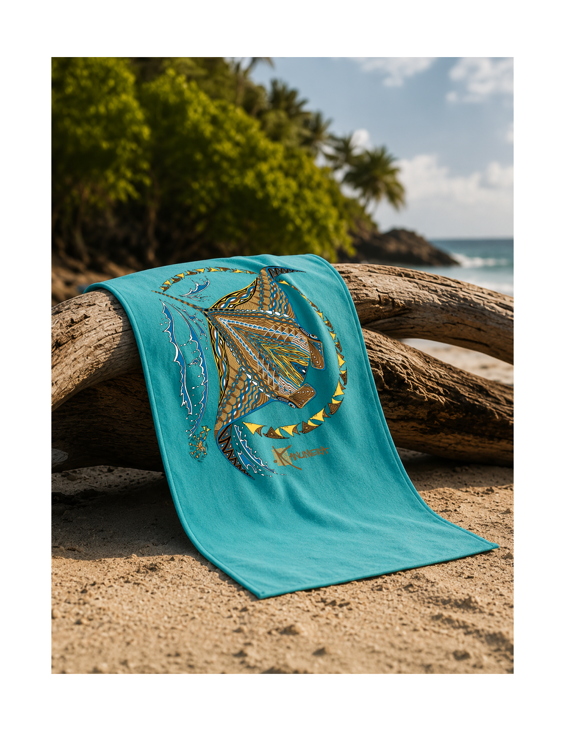 Serviette microfibre les raies Kanumera