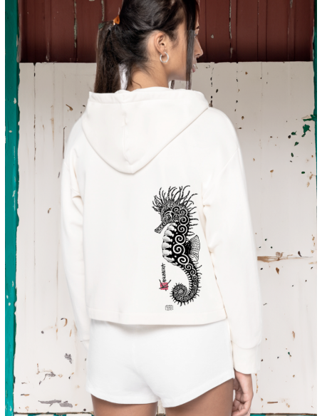 Sweat bio ample capuche hippocampe  Kanumera
