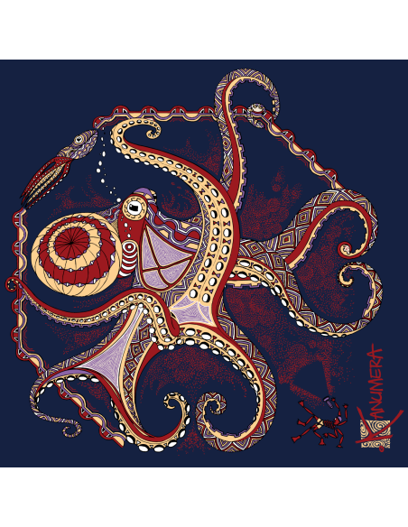 T-SHIRT origine pieuvre marine Kanuméra