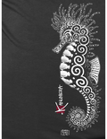 T-Shirt bio col V Hippocampe Kanuméra