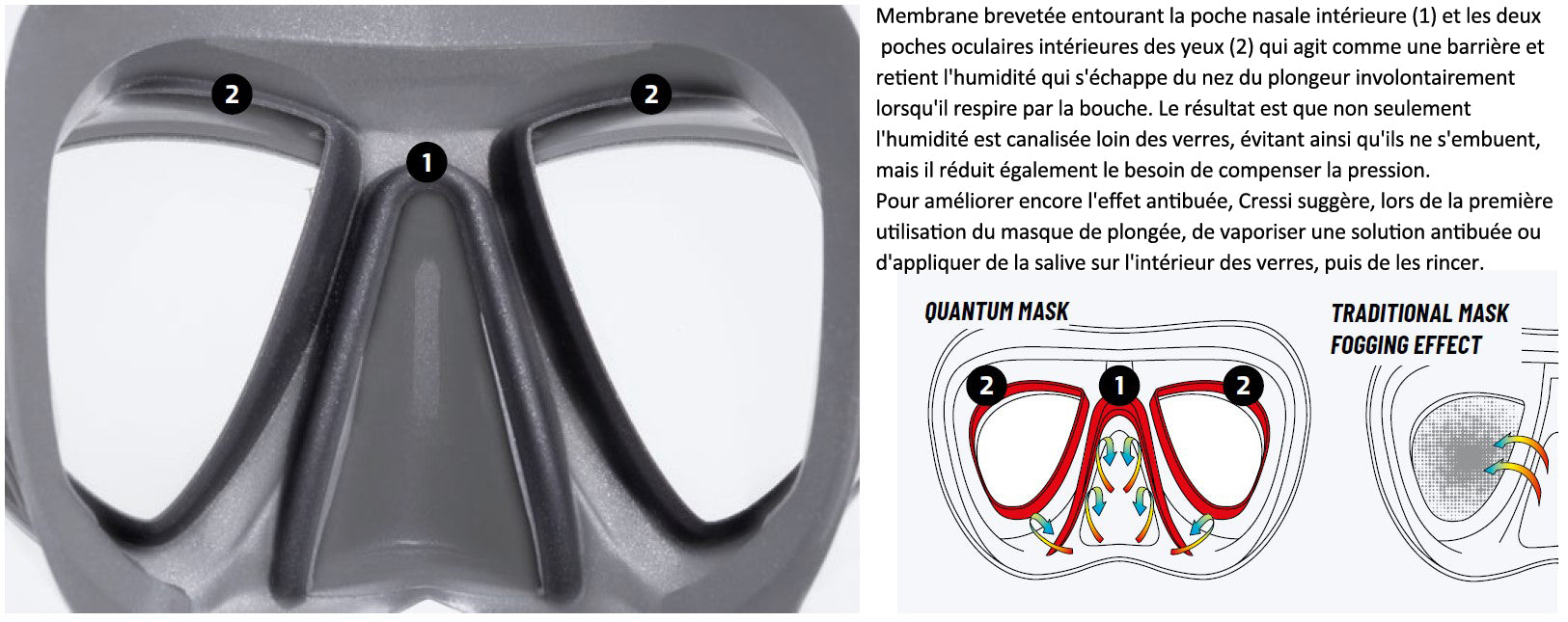 Masque Cressi Quantum